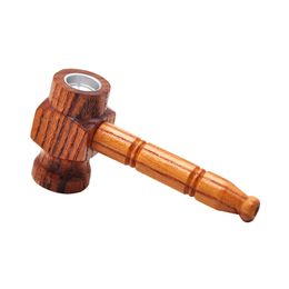 Latest Natural Wooden Dry Herb Tobacco Handmade Handpipe Smoking Portable Innovative Design Filter Wood Holder High Quality DHL Free