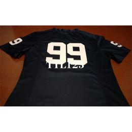 3740 #99 White Navy No Name Penn State Nittany Lion Alumni College Jersey or custom any name or number jersey