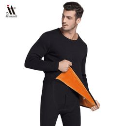 Thermal Underwear Sets For Men Winter Thermo Underwear Long Winter Clothes Men Thick Thermal Clothing Solid Drop Shipping 201023