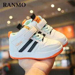 Baby Shoes Spring/Autumn Children's For Girls Kids Sneakers Boys Running Sports High-top Casual White 220115