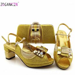 Dress Shoes High Quality Ins With Matching Bags Set Nigerian Women's Party And Bag Sets Italian Women Sandals Bag1