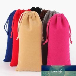 Zavorohin From 1 Piece 10x30 cm Long Size Colourful Drawstring Velvet Bag Pouch For Wedding Packaging Gift Bags Pouches