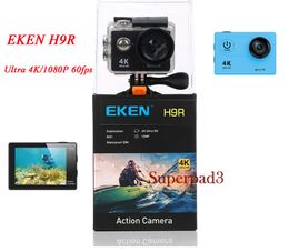 EKEN H9R Sports Camera Camcorder 2" LCD Screen WiFi Real 4K Video 1080p 60fps 170° Wide Angle Waterproof Helmet Action Camera