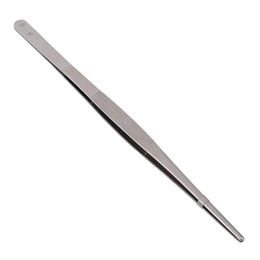 BBQ Food Tweezers Stainless Steel Industrial Toothed Tweezer Long Straight Tweezer Home Medical Garden Kitchen Barbecue BBQ Tool