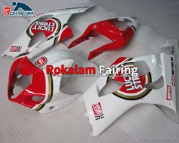 GSX-R1000 K3 Fairings For Suzuki 2003 2004 GSXR1000 03 04 GSXR 1000 R1000 White Red Fairing Kit Bodywork Set (Injection Molding)
