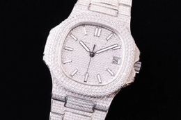 -5719 Montre de luxe40mm 324 Автоматическое механическое движение Часы Diamond Watch Calendar показывает водонепроницаемые часы дизайнера