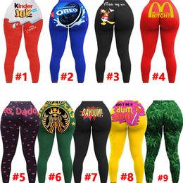 Womens legging yoga pants sport pant trousers leggings casual pants fashion brand panelled print leg womens sport pants klw5573