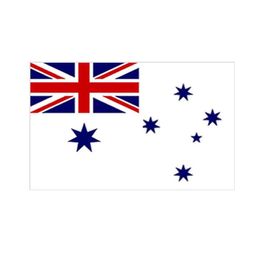 Australian White Naval Ensign Flag 90x150cm Double Stitching Flag Festival Party Gift 100D Polyester Indoor Outdoor Printed Hot selling