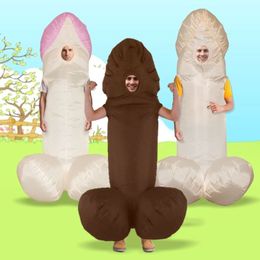 Mascot Costumes Inflatable Penis Mascot Costume Party Fancy Dress Bodycock Stag Hen Night Willy