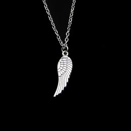 Fashion 31*9mm Angel Wings Pendant Necklace Link Chain For Female Choker Necklace Creative Jewellery party Gift