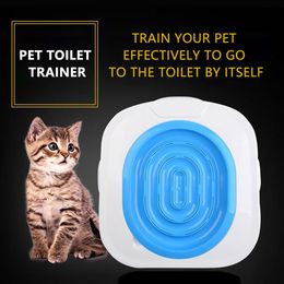 Cat Toilet Training Kit Pet Poop Training Seat Aid Cats Sit Litter Box Tray Professional Trainer for Cat Kitten Human Toilet 20110273z