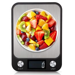 Digital Kitchen Scale 5Kg/10Kg 1g Stainless Steel Kitchen Electronic Scales High Accurate Food Baking Scale Weigh Kitchen Scales 201117