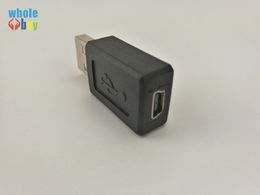 Wholesale USB 2.0 A Type Male to Mini 5pin USB B Type 5pinFemale Connector Adapter Convertorc 1000pcs/lot