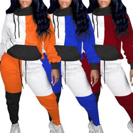 womens two piece set tracksuit shirt pants outfits long sleeve sportswear shirt trousers sweatsuit pullover tights sportswear klw5216