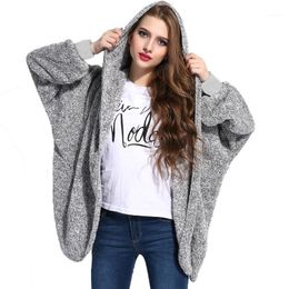 Women's Jackets Women Warm Plush Teddy Coat Jacket Size Female Fashion Open Front Hooded Autumn Winter Fluffy For Women1