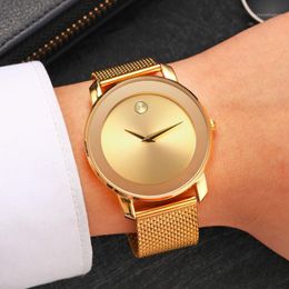 Relógios de pulso masculinos relógios comerciais clássicos à prova d'água 40 mm aço inoxidável de alta qualidade casual 5 cores1