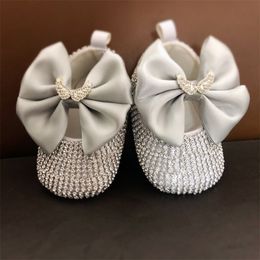 first baby girl gifts UK - Dollbling s Baby Girl shoes First Walker Headband set Sparkle Angle Wing Crystal Princess Shoes Shower Gift 220212