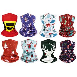 Kids Scarfs Masks Christmas Winter Warm Hats Face Mask Neck Ring Contrast Colour For Women Sport Cycling Running