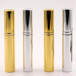 300PCS Brilliant Gold Silver 5ml Refillable Portable Mini perfume bottle &Traveler Aluminum Spray Atomizer Empty