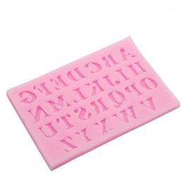 Cake Tools Wholesale- Sale 26 English Letters Shape Fondant 3D Silicone Mould Sugar Craft Bakeware