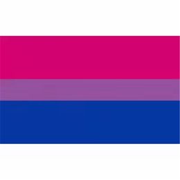 -DHL Доставка Бисексуальный гордость Флаг ЛГБТ 90 * 150см Розовый Синий Радужный Флаг Домашний Декор Гей дружелюбный ЛГБТ Флаг Баннеры