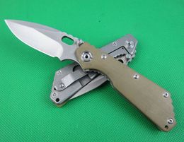 Classic Survival Folding knife 8Cr13Mov Satin Finish Blade Stainless Steel + G10 handle EDC Pocket Folder knives with retail box