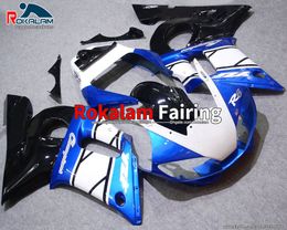 YZF600 R6 98-02 ABS Fairings Set For Yamaha YZF R6 1998 1999 2000 2001 2002 Motorcycle Blue White Covers (Injection Molding)