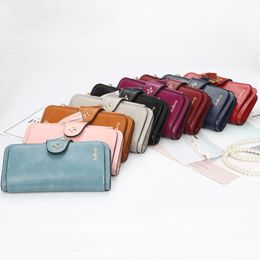 Designer Purse Wallets Leather Zipper Long Wallet Card Holders Women Long Style Buckle Latch Purse Solid Handbag Clutch Bags LSK1589
