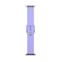 Silicone Watch Band Straps for Apple Smartwatch 7 6 5 4 3 2 1 SE with Double Buckle Metal Button Compatible to iwatch 41/38/40mm 45/42mm/44mm Smart Strap