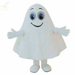 Mascot Costumes Ghost Mascot Costume Adults Suits Party Game Fursuit Cartoon Dress Outfits Carnival Halloween Xmas Easter Ad Clothes