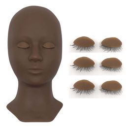 MP045 Grafting Eyelash Extension Massage Mannequin Head Replaceable Eye Facial Makeup Practise Cosmetic Model Professional Training Heads