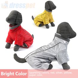 Winter Dog Clothes Thick Warm Fur Pet Jacket Reflective Waterproof Coat For Small Dogs Chihuahua French Bulldog Pets Clothing 201114