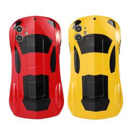 3d racing cars Canada - Cool 3D Racing Car Soft Silicone Cases Glossy IMD Protect Cover for IP 7 8 11 12 Pro Max Luxury Phone Case