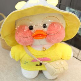 1PC 30cm Cute Duck Plush Toy Cartoon Kawaii Duck Stuffed Doll Soft Animal Dolls Kids Toys Birthday Gift for Girl LJ200914