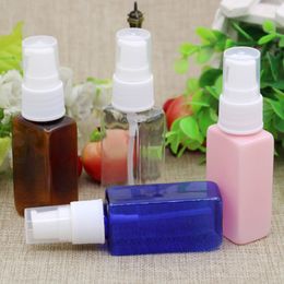 100pcs 30ml Square Empty Treatment Cream Pump Small Container,Lotion Bottles For Cosmetics Packaging 1 OZ Travel Bottle