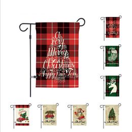 Garden Flags Christmas Garden Flags Waterproof Christmas Banner Polyester Banner Flags Festive Party Supplies Wholesale 16 Designs BT852