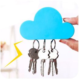 Hooks & Rails Cloud Shape Home Storage Holder Creative Magnets Key Hanger Rack Decorative Wall Hook For Kitchen Organiser Bathroom Accessori