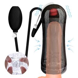 Nxy Sex Men Masturbators Masturbator Cup for Realistic Tip of Tongue and Mouth Vagina Pocket Tight Vibration Female Masturbation 1222