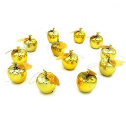 apple events UK - Christmas Decorations 12Pcs Decoration Apples Tree Hanging Ornament Home Year Party Events Fruit Pendant SF661