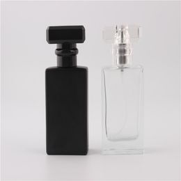 5 Piece 30ML Fashion Portable Transparent CLEAR Glass Perfume Bottle With Aluminum Atomizer Empty Cosmetic Case For Travel
