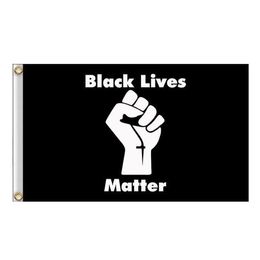 Black Lives Matter Flag Banner 3x5 FT 90x150cm State Flag Festival Party Gift 100D Polyester Indoor Outdoor Printed Hot selling