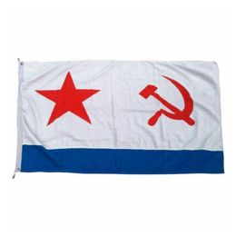 USSR Russian Army Military Soviet Union And Vice Versa CCCP Naval Navy Flag 3x5FT 90x150cm 100D Polyester Indoor Outdoor Printed Hot selling