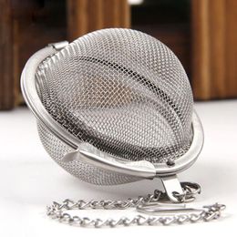 100pc Hot Stainless Steel Tea Pot Infuser Sphere Mesh Tea Strainer Ball Supplies free shipping LX3722