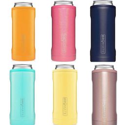 Tumblers Slim Double-walled Stainless Steel Insulated Can Mug Cooler for 12 Oz Slim Cans Thermos Cup (Glitter Mermaid)