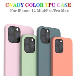 Frosted Soft TPU Cases for iPhone 12 Series Cell Phone Protective Cover Shockproof Reusable Ultra Slim 10 Colours Available DHL Free