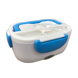 1L Portable Electric Heating Lunch Box Food Cooking Machine Heating Box Food Heater Rice Cookers for Home or Car T200710