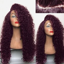 2021 popular style African small curl side split wave winding tube hand curl long hair lady chemical fiber hair cover button subnet 65cm