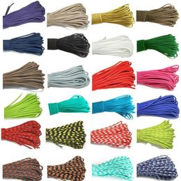 Outdoor Suivival Rope 4mm 7inner Strands Hiking Camping Cords Parachute Paracord For Jewellery Making