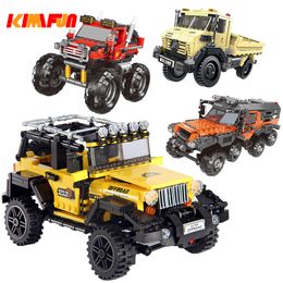 500+pcs Car Series All Terrain Vehicle Set Building Blocks Model Bricks Toys For Kids Educational Gifts Compatible with Block C1115