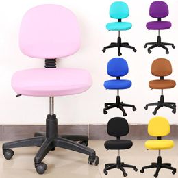Universal Size 1 Set Good Quality Chair Cover Swivel Stretchable Removable Computer Office Washable Rotating Lift Chair Covers249l